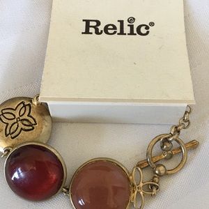 Relic women’s bracelet roughly 7.5” 5 stones